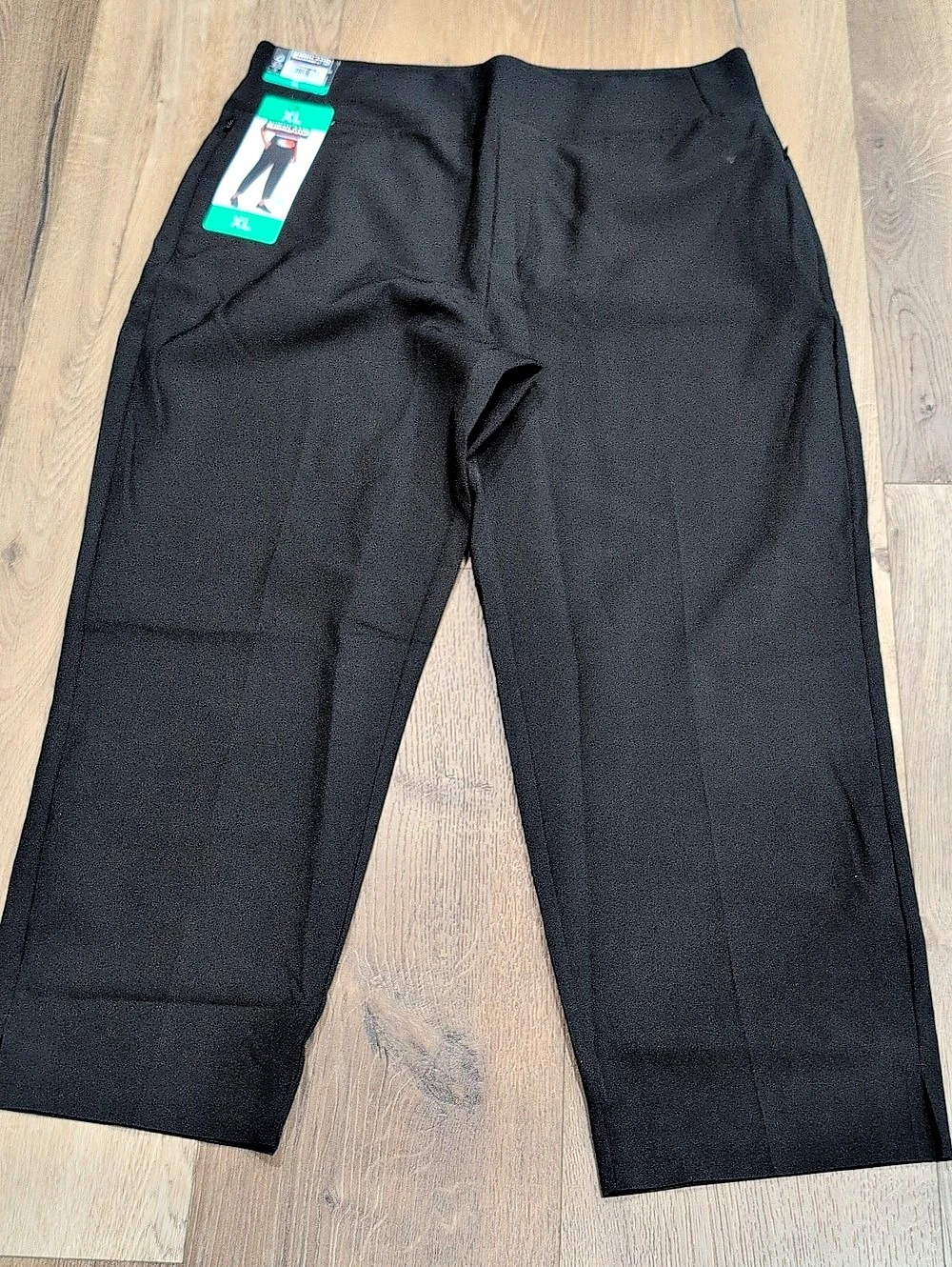 Kirkland Signature Ladies Ankle Pant Black Straight Leg Pants XL NWT